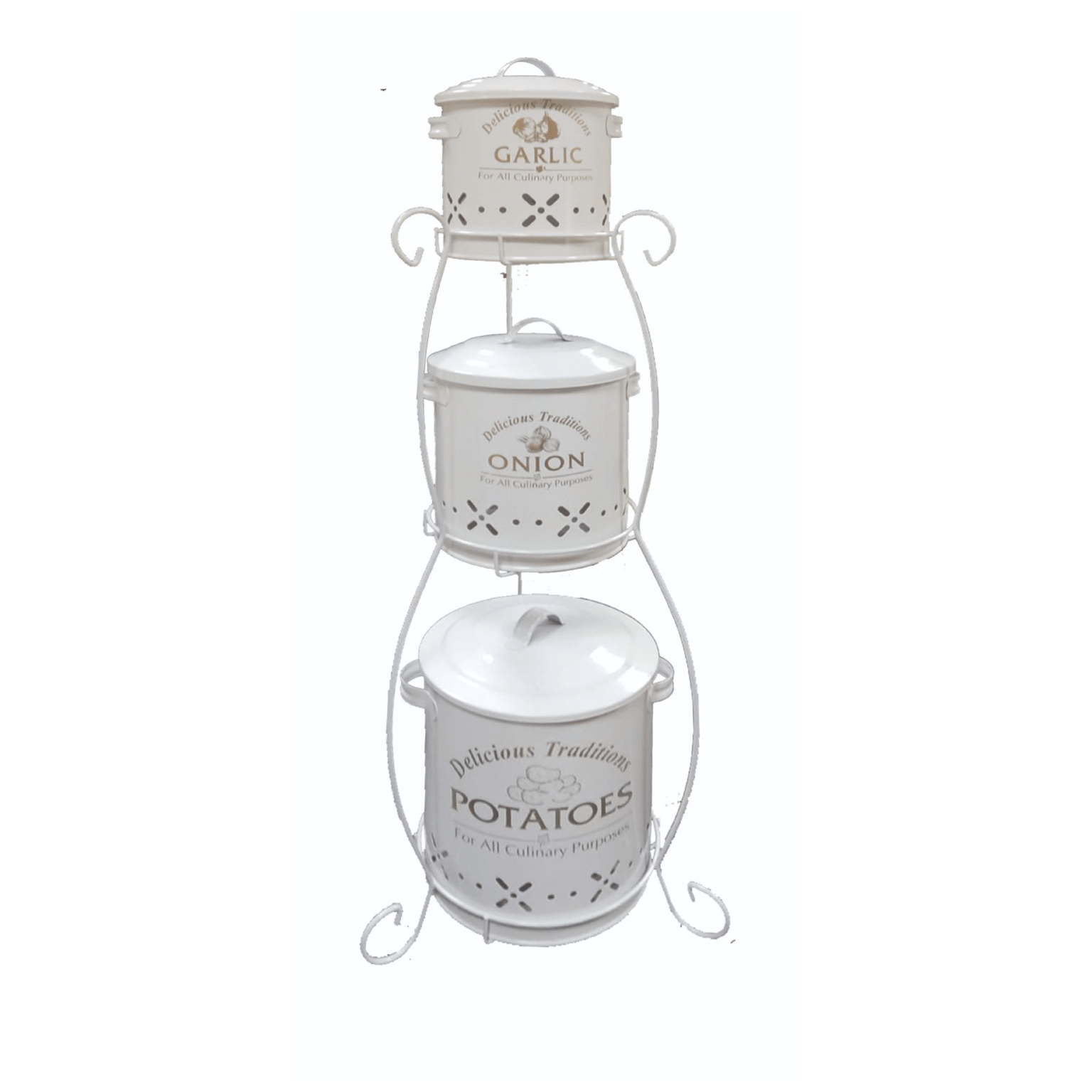 POTATO, ONION & GARLIC METAL BUCKET Korkmaz Mauritius